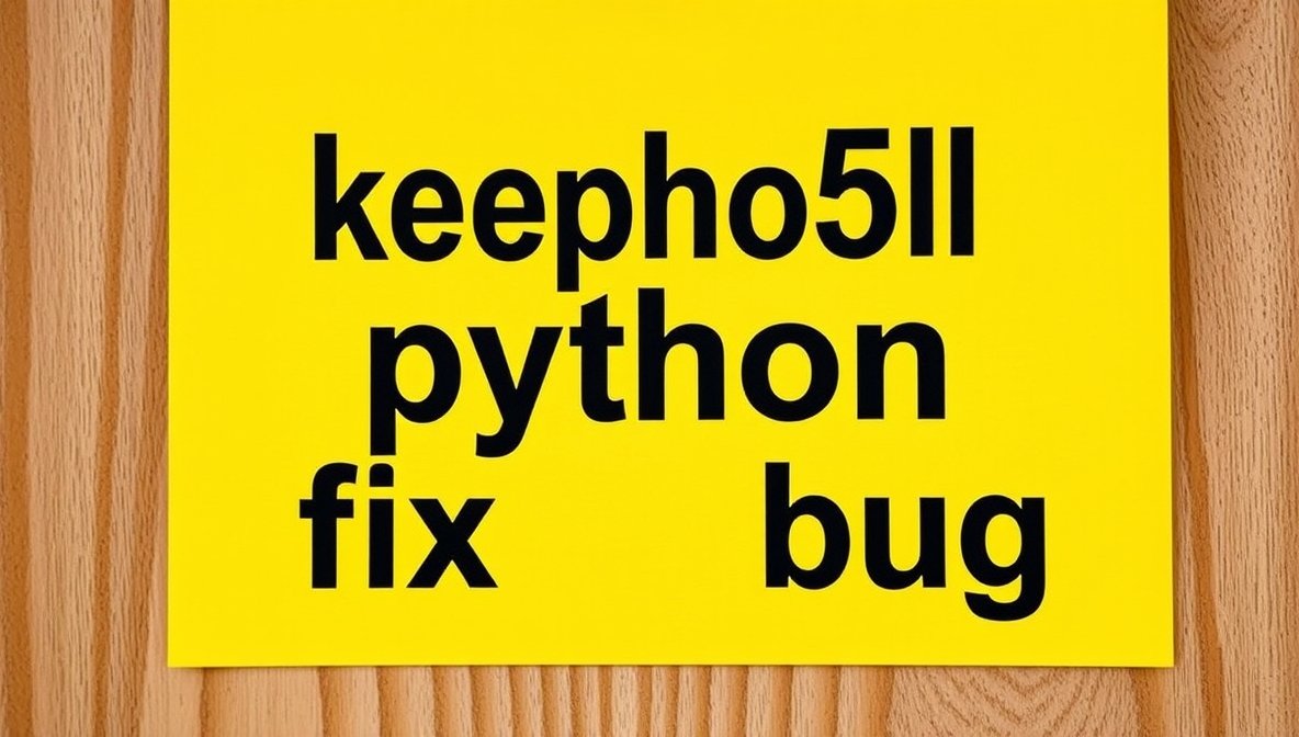 keepho5ll python fix bug: Debugging Guide, Error Solutions ...
