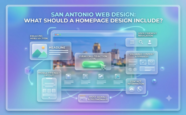 San Antonio Web Design: What Should a Homepage Design Include?